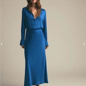 Favorite Daughter Royal Blue Long Sleeve Dress